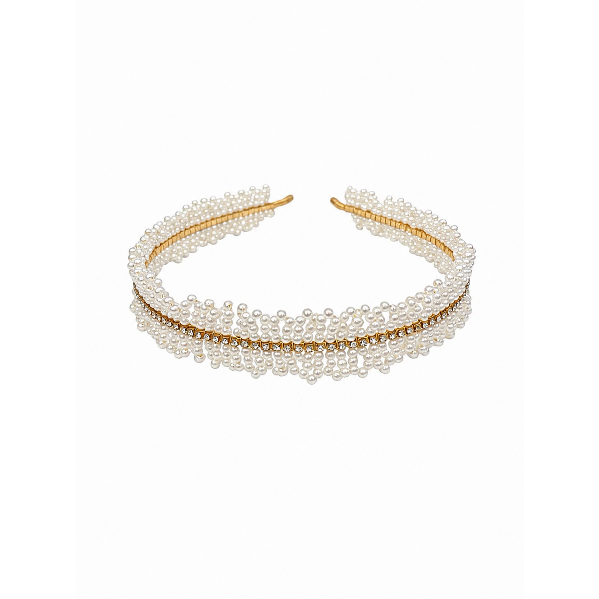 Handgemaakte delicate parels hoofdband