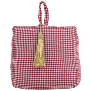 Door stopper cotton dark red 18cm