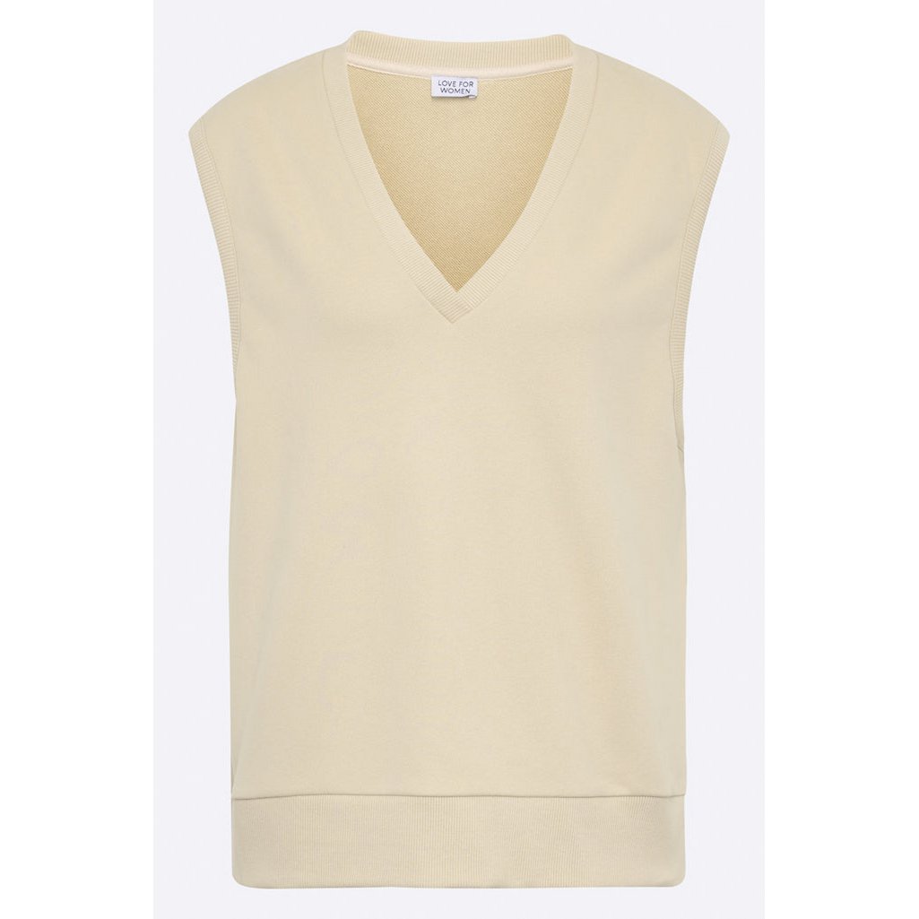 Gilet maglione Tabea color sabbia da donna