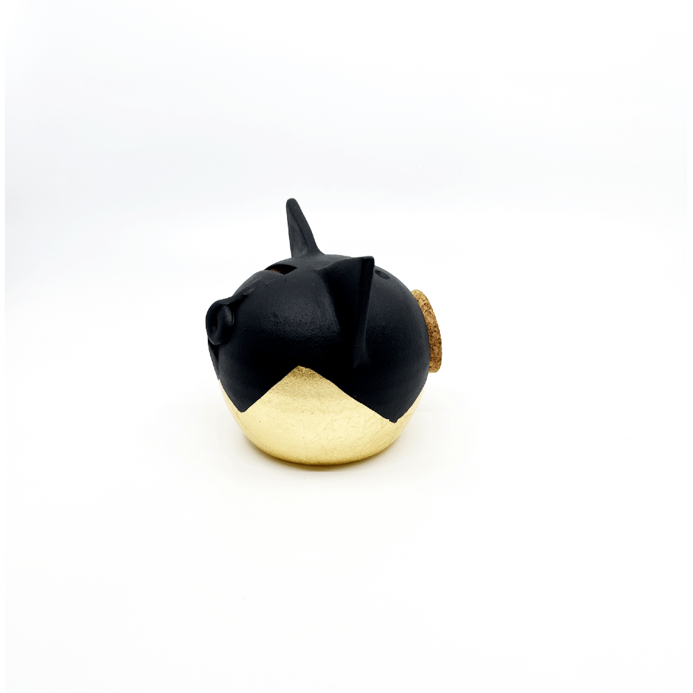 Banque de piggy d'or divisée