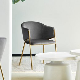 Dalila eetstoelen [set van 2] [Velvet]