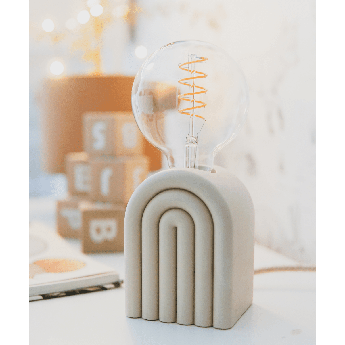 Rainbow Table Lamp Beige
