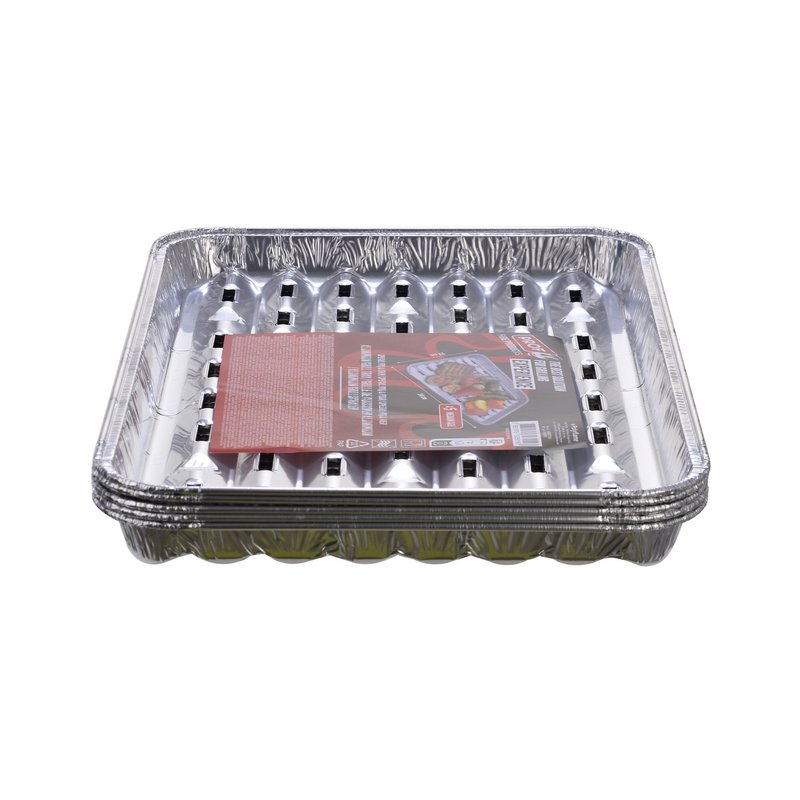 5 jednorazowych aluminiowych wkładek do grilla