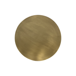 Gold hexagon table in golden metal Ø 61 x 50 h cm