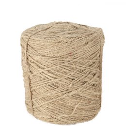 Natural jute cord, approximately 450 meters long and 3.5 mm in diameter, suitable for various craft and decorative projects.