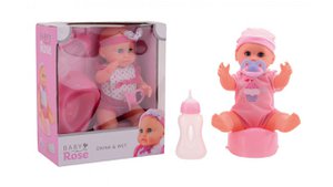 Baby Rose drinking and peeing doll 25cm