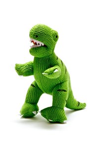 Gebreid T Rex Dinosaurus Speelgoed Groen
