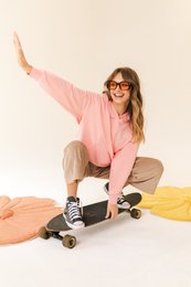 Sweat à capuche "Rose"