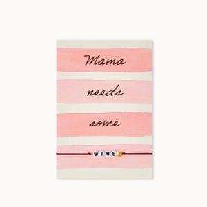 Armband-Karte: Mama needs some Wine