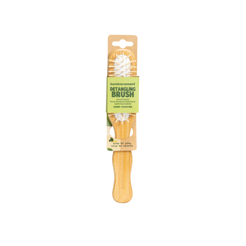 Bamboo Detangling Hairbrush | Plastic-Free | Vegan