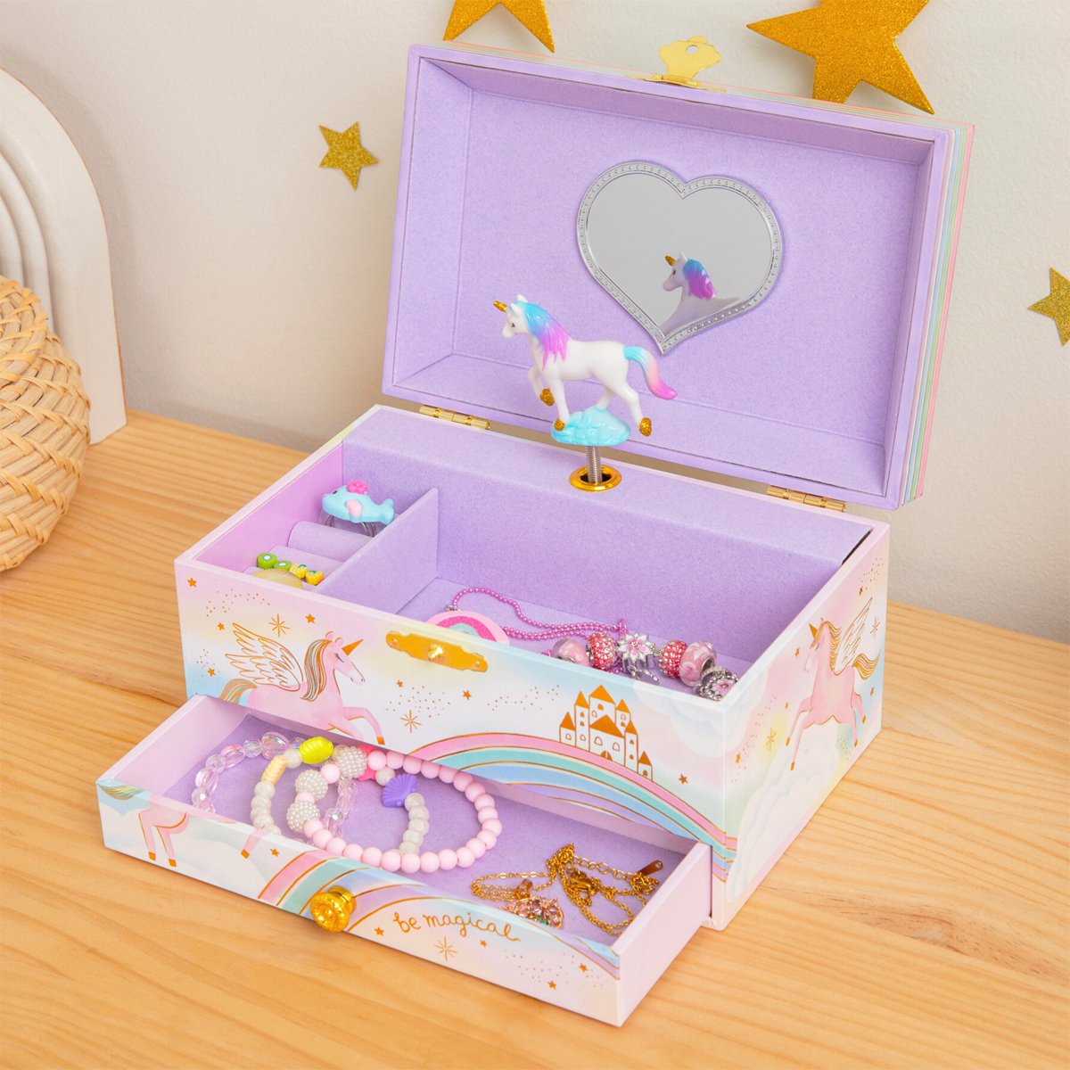 Caja de Música Joyas - Unicornio Mágico - Bella Soñadora