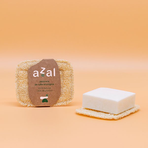 Luffa Seifenschale für feste Seifen. Azal