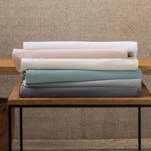 Washed Sateen Flat Sheet | 6 Colors
