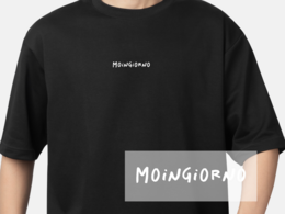 Opstrijktransfer “Moingiorno” – DTF-transfer, zwart/wit
