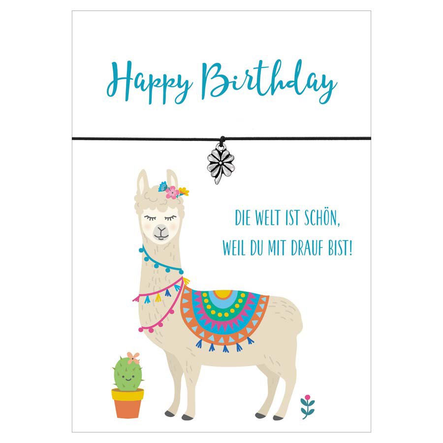 HANDLETTERING - Gelukkige Verjaardag Alpaca