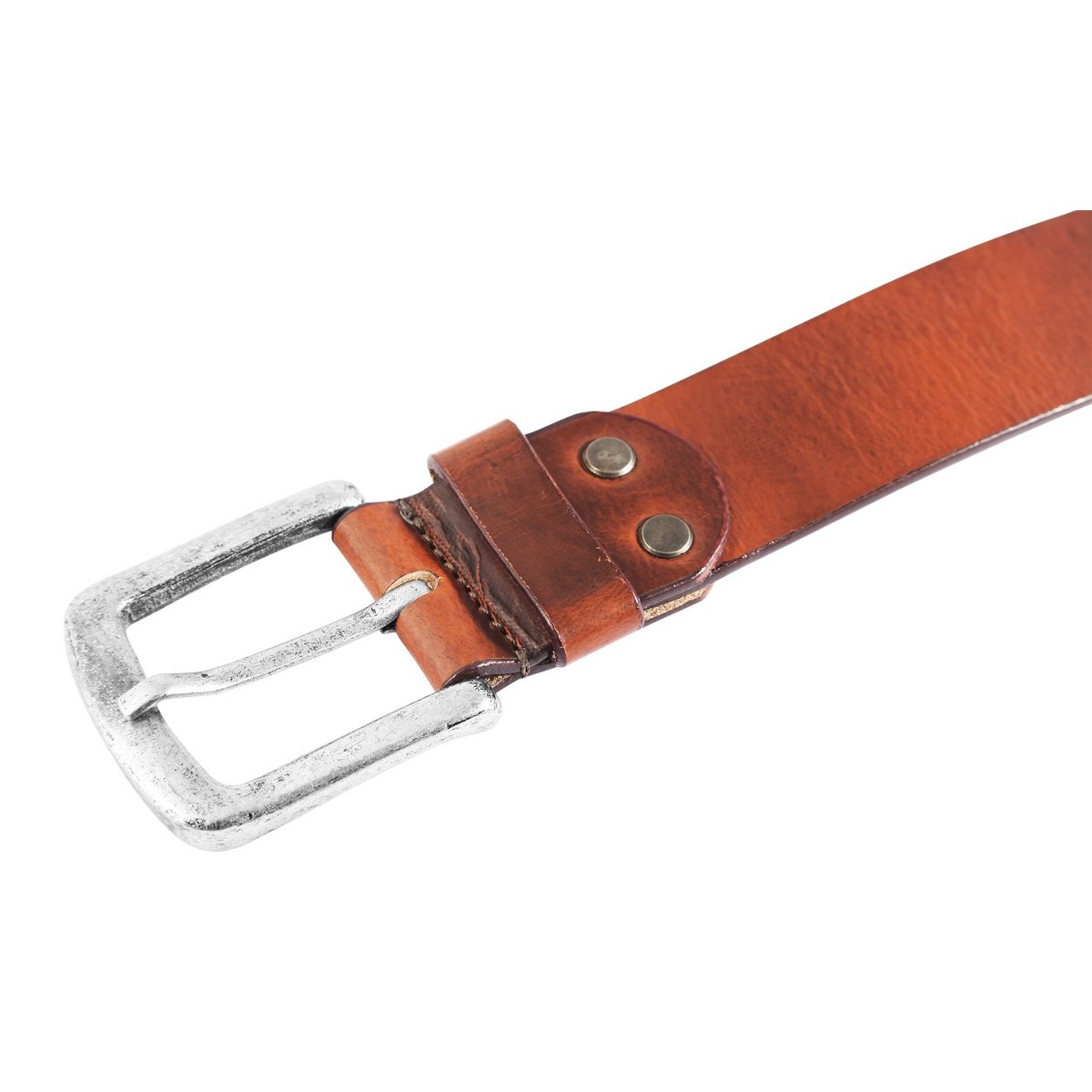 Cintura Leonardo Verrelli in vera pelle, pelle di bufalo, marrone chiaro, fibbia ad ardiglione, 80 cm - 150 cm