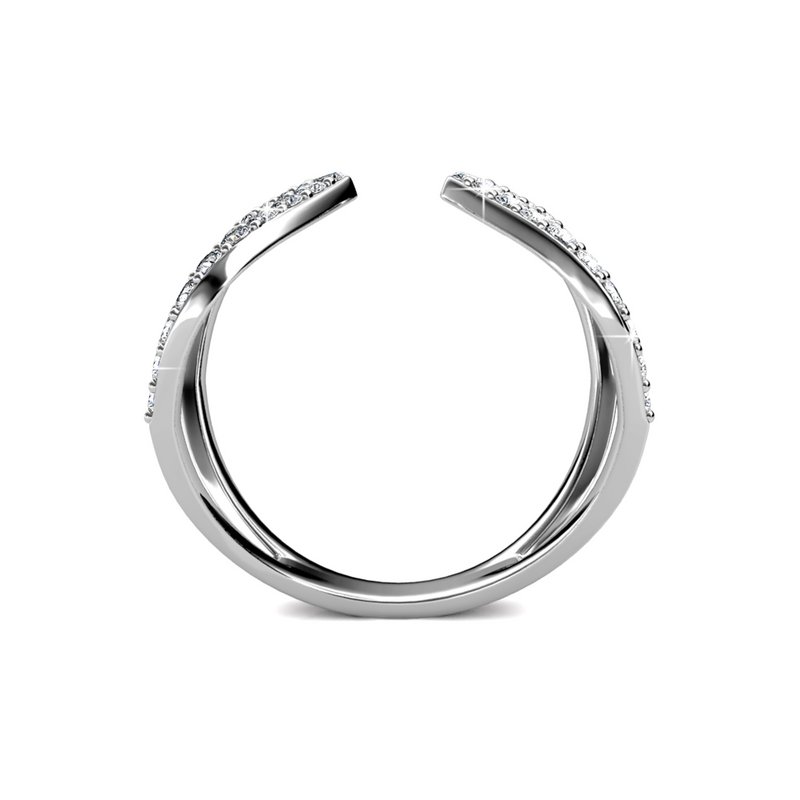 Aurora Ring - Sølv og krystal