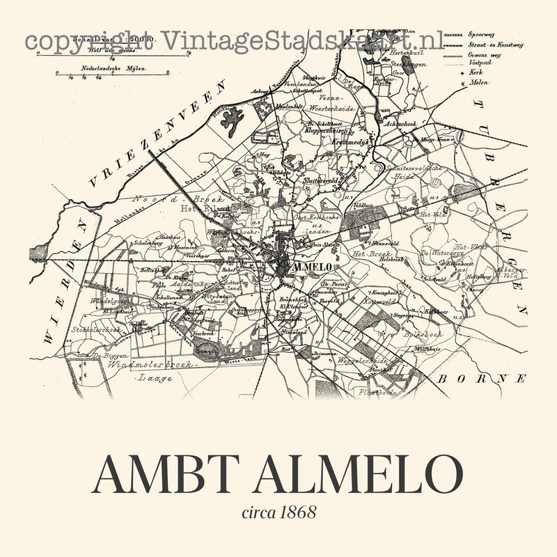 Ambt Almelo in vintage style