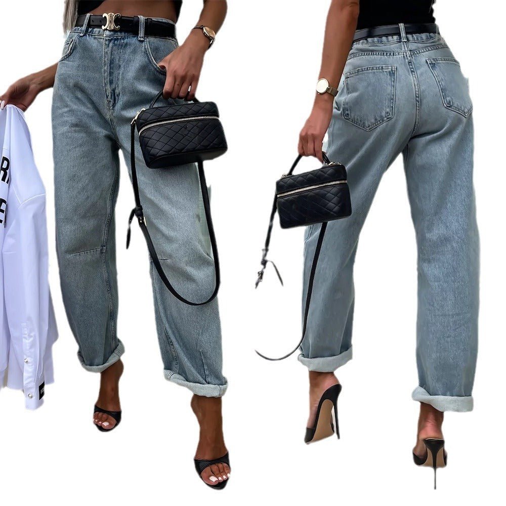 Jeans amples décontractés Street Hipster pour femmes
