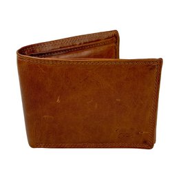 Wallet men's black rfid anti skim real leather