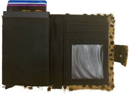 Miniwallet Passenholder DierPrint Mattzwart
