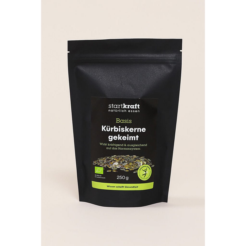 Kürbiskerne gekeimt