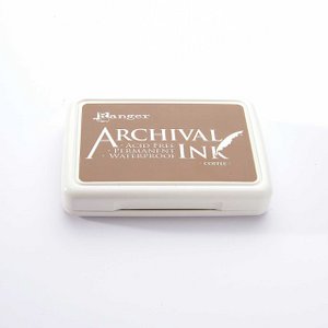 Ranger Archival Ink Pad - Koffie · Koffiemelk bruin