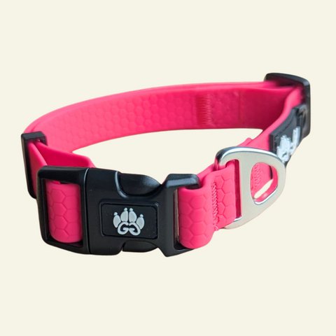Waterproof collar Neon pink