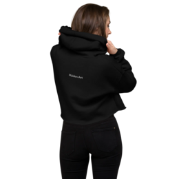 Crop Hoodie – Self Love Addicted mit STICKEREI