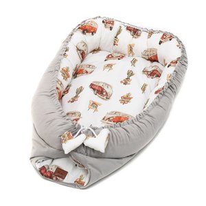 COCOON FOR NEWBORN BABY CARS WITH GREY