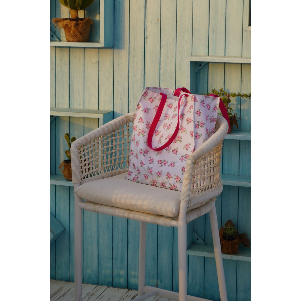 Indkøbstaske Vintage 34x40x15 cm Isabelle Rose