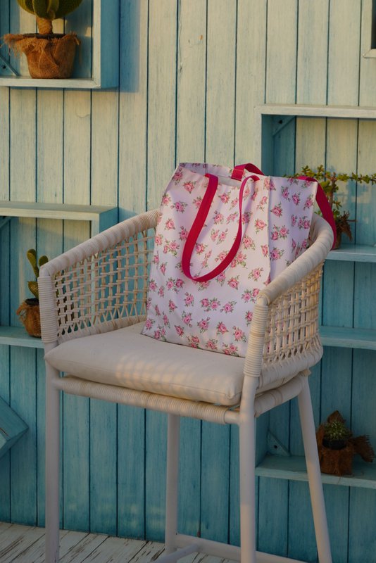 Indkøbstaske Vintage 34x40x15 cm Isabelle Rose