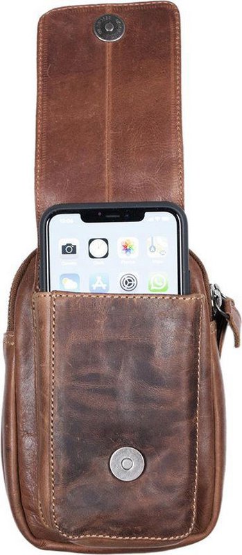 Beltpose Cognac Leather Leather Hip Bag Leather Fanny Pack Festival