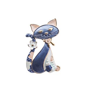 Magnetische glazuurkattenbroche