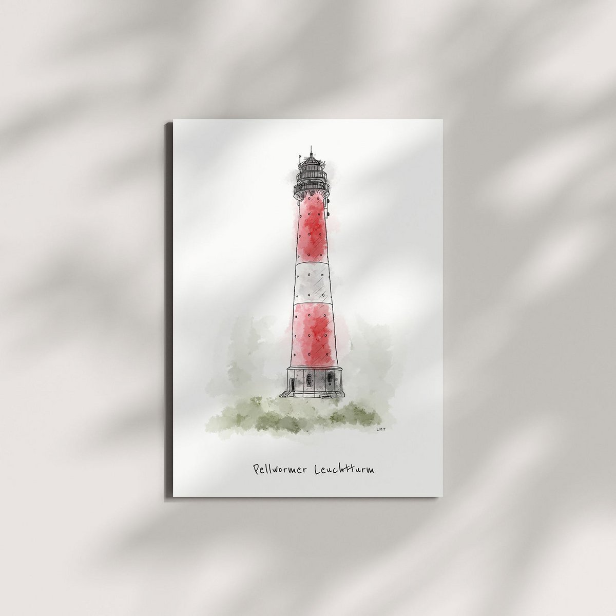 Postcard Pellworm Lighthouse