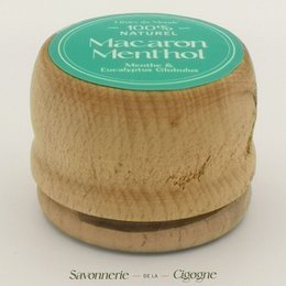 Natursten med pebermynte og eukalyptus