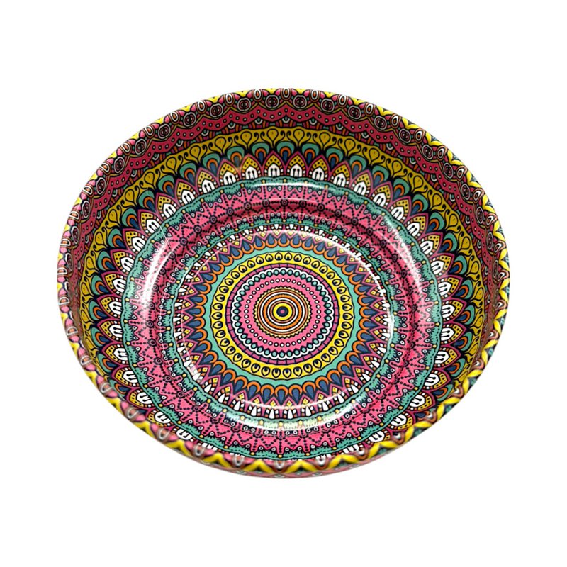 Metalen kom - Mandala 2 - medium - 9 cm