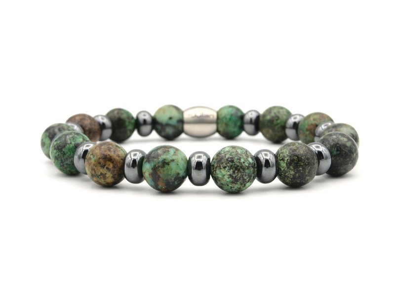 armband Umi hematiet Afrikaans turquoise (10mm)