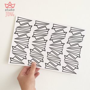 Paperplane wall stickers