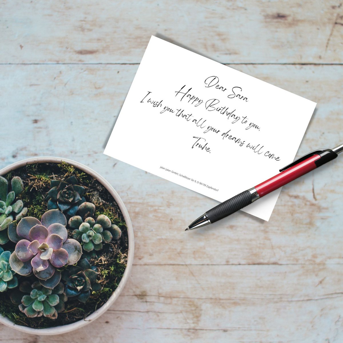 Birthday card, Happy Birthday postcard, birthday greeting card, DIN A6 greeting card, card size: 148x105 mm FSC paper