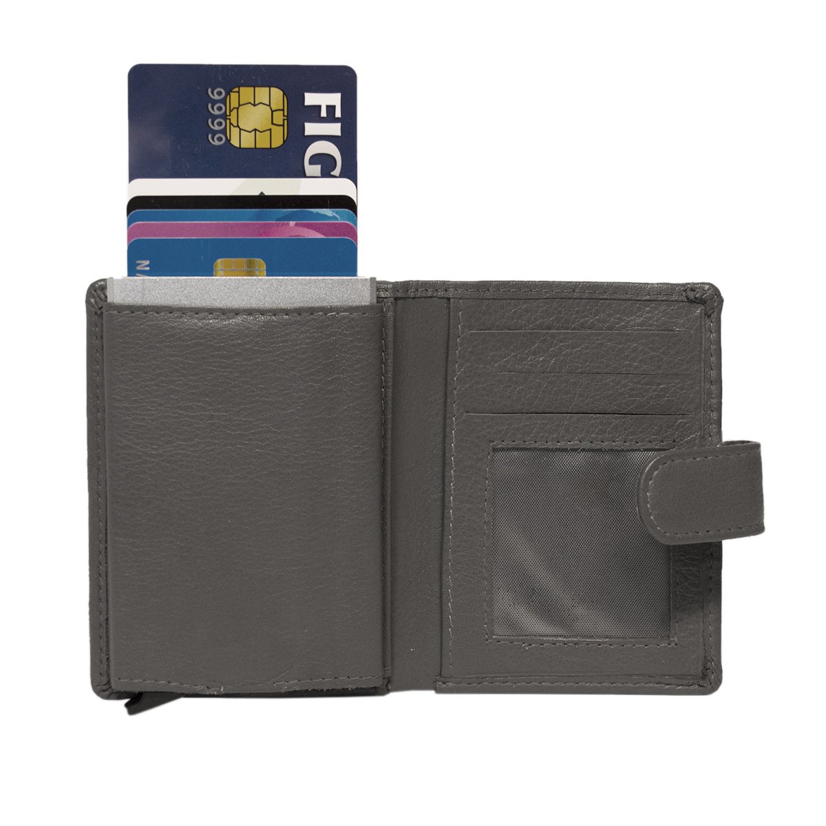 Cardprotector - Miniwallet - Mini wallet - Leather card holder leather - Credit card holder In 11 Colors