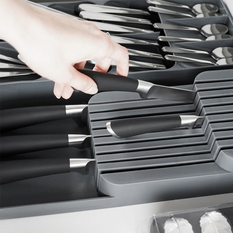 Knife organizer plastic 39x14.5x7.5cm