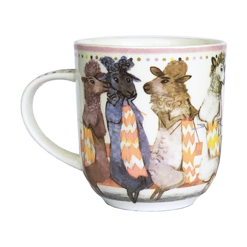 Social Knitworking Porcelain Mug