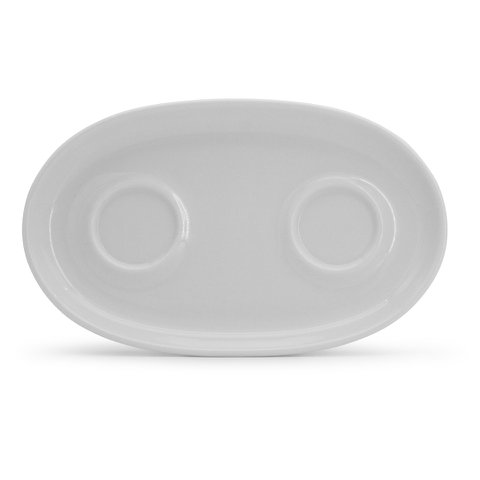 Tablett für Zuckerdose und Milchkännchen Alta Weiß