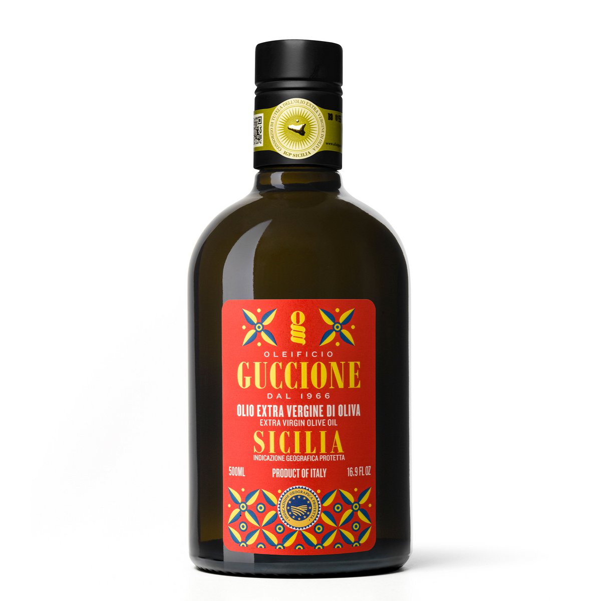 Guccione IGP SICILE 500ml - Huile d'Olive Extra Vierge Premium