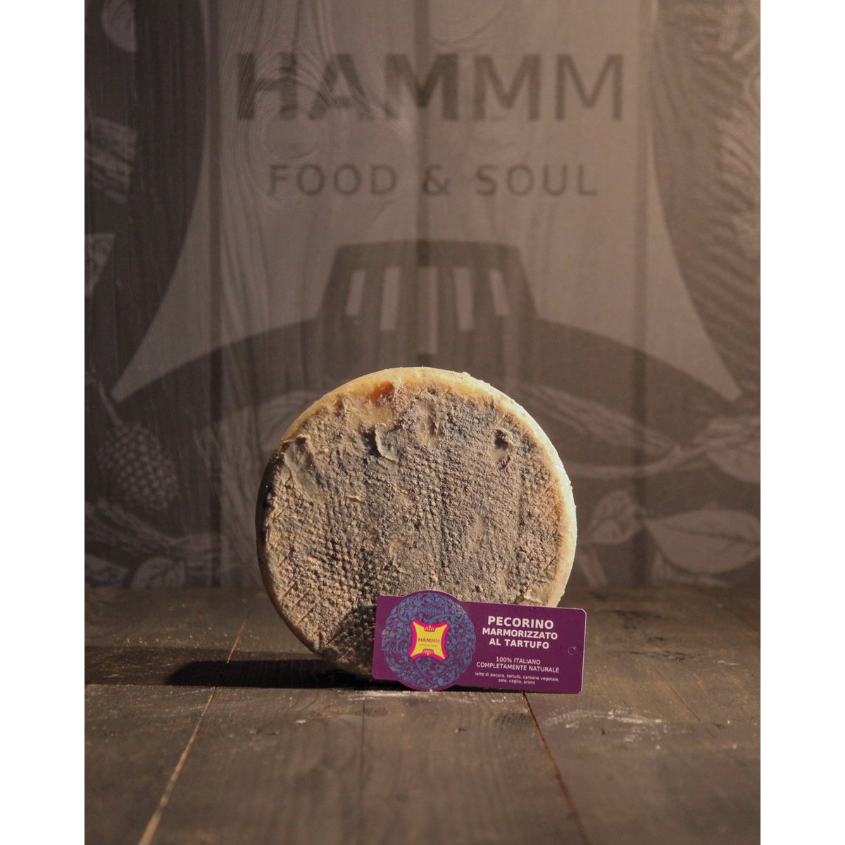 🇬🇧 Pecorino marmoriert mit Trüffeln – handwerklich hergestellter Käse, verfeinert mit Trüffeln