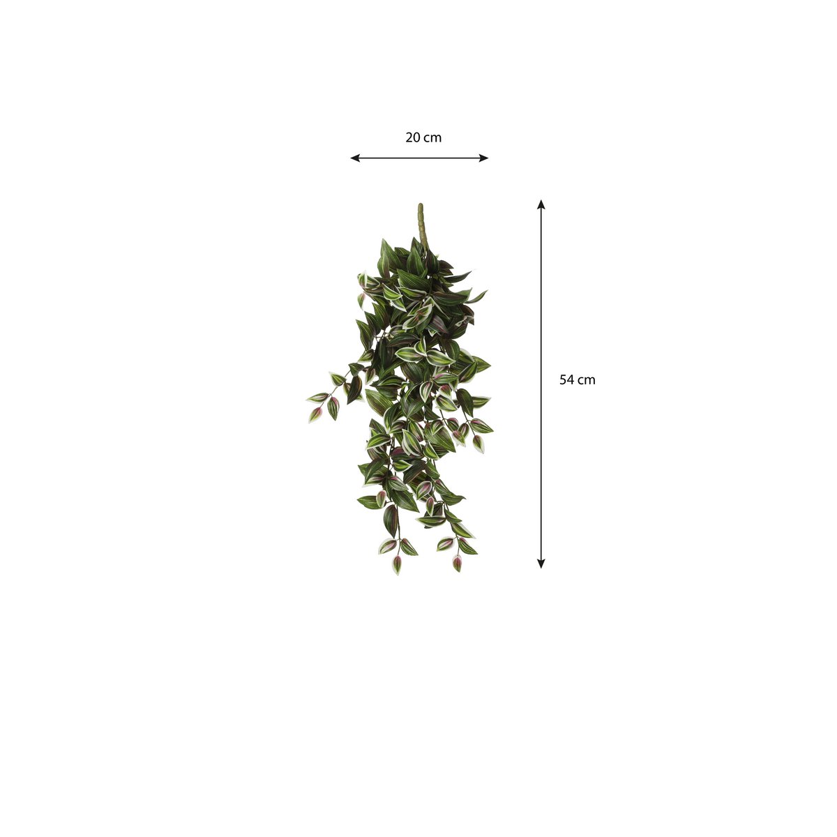 Kunst hangplant Tradescantia Groen