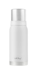 Thermos graphite 1l FUORI 7626, a stainless steel vacuum insulated bottle available in white, pink, graphite, green, and navy blue colors.