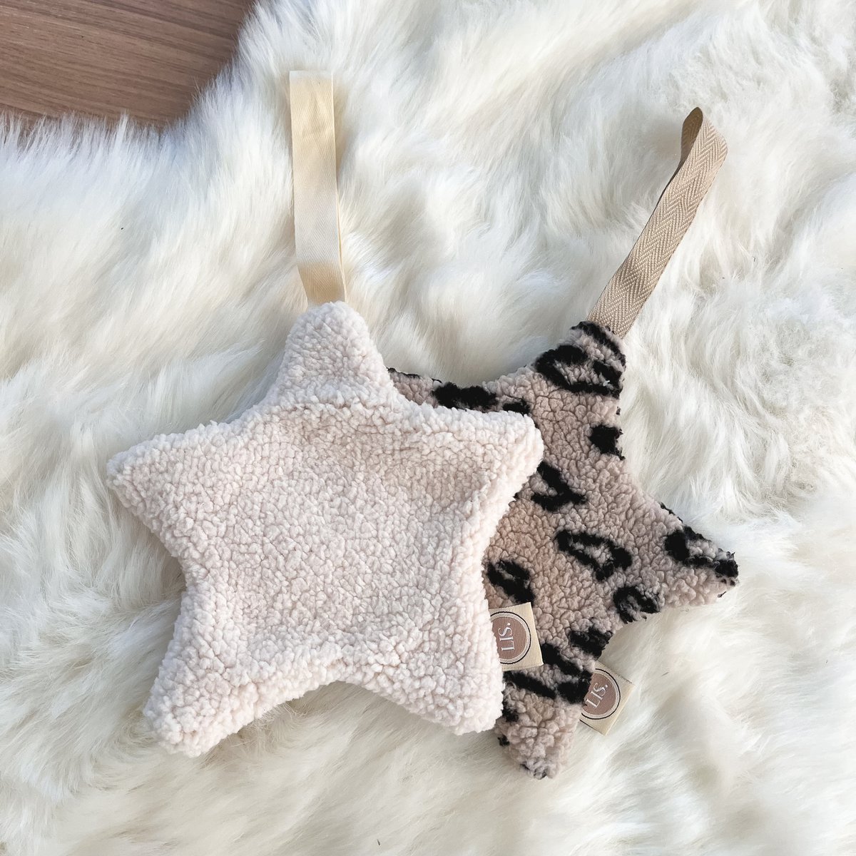 Pacifier cloth Star - Cream
