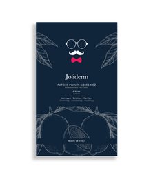 Men's nose blackhead patches with botanical ingredients for deep pore cleansing.